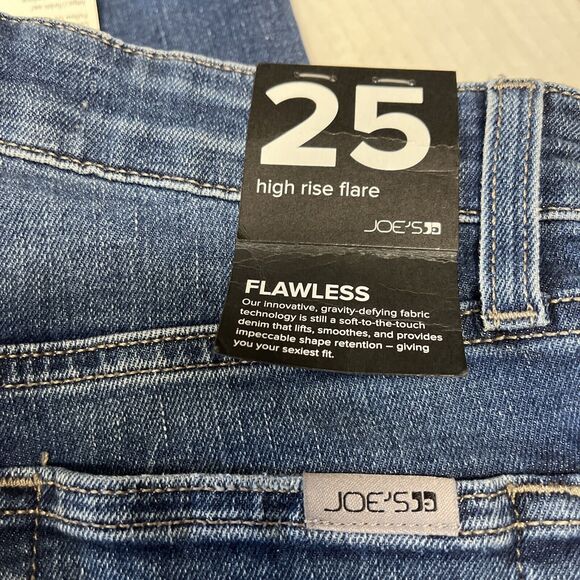 Joe's Jeans High Rise Flare Jeans Herculina Med Wash Size 25 x 34 NWT - Picture 7 of 8